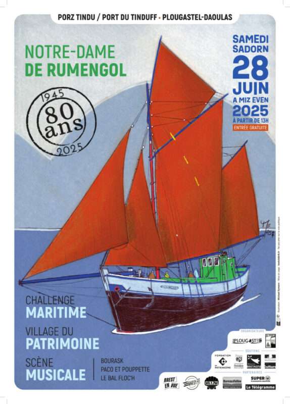 Affiche 80 ans Notre Dame de Rumengol